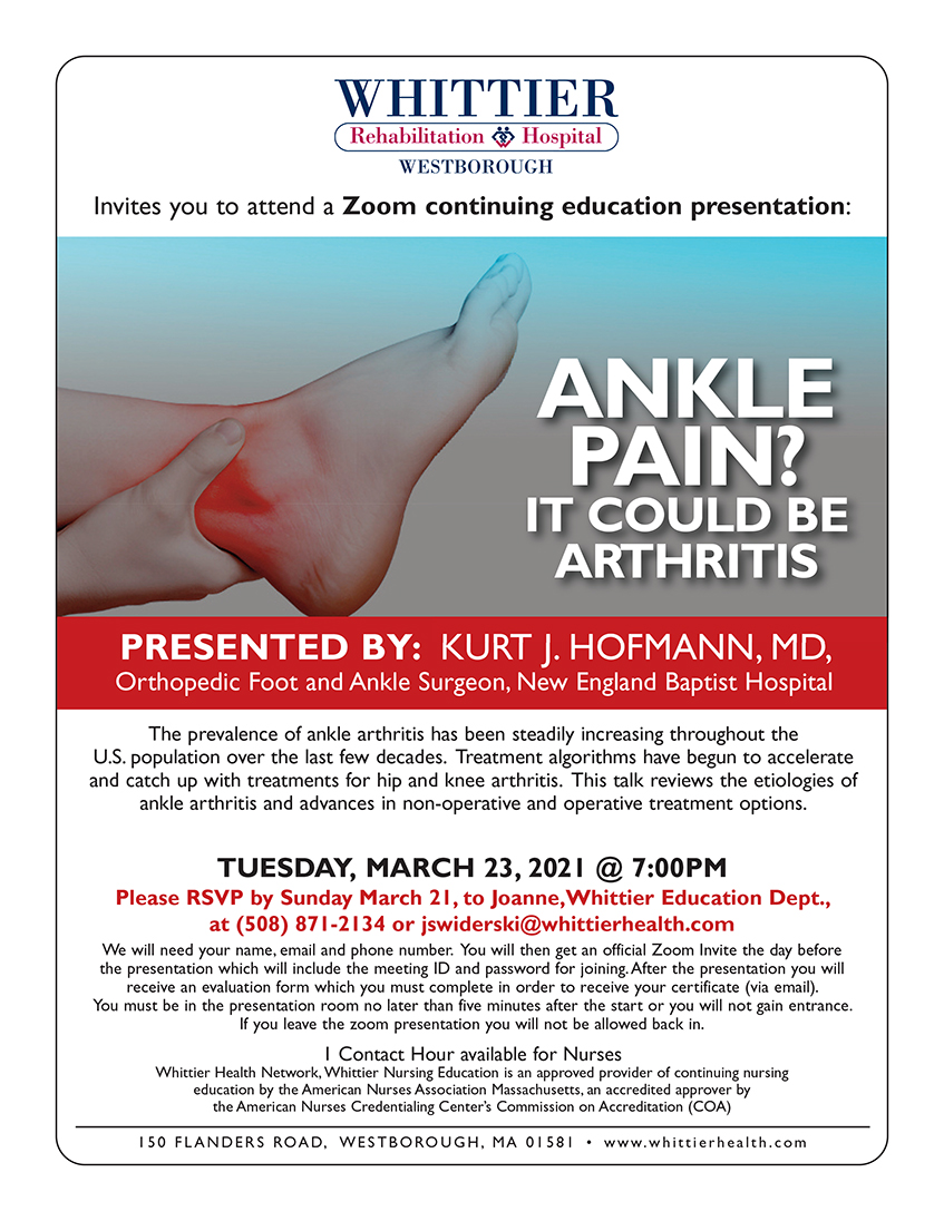 ankle pain arthritis