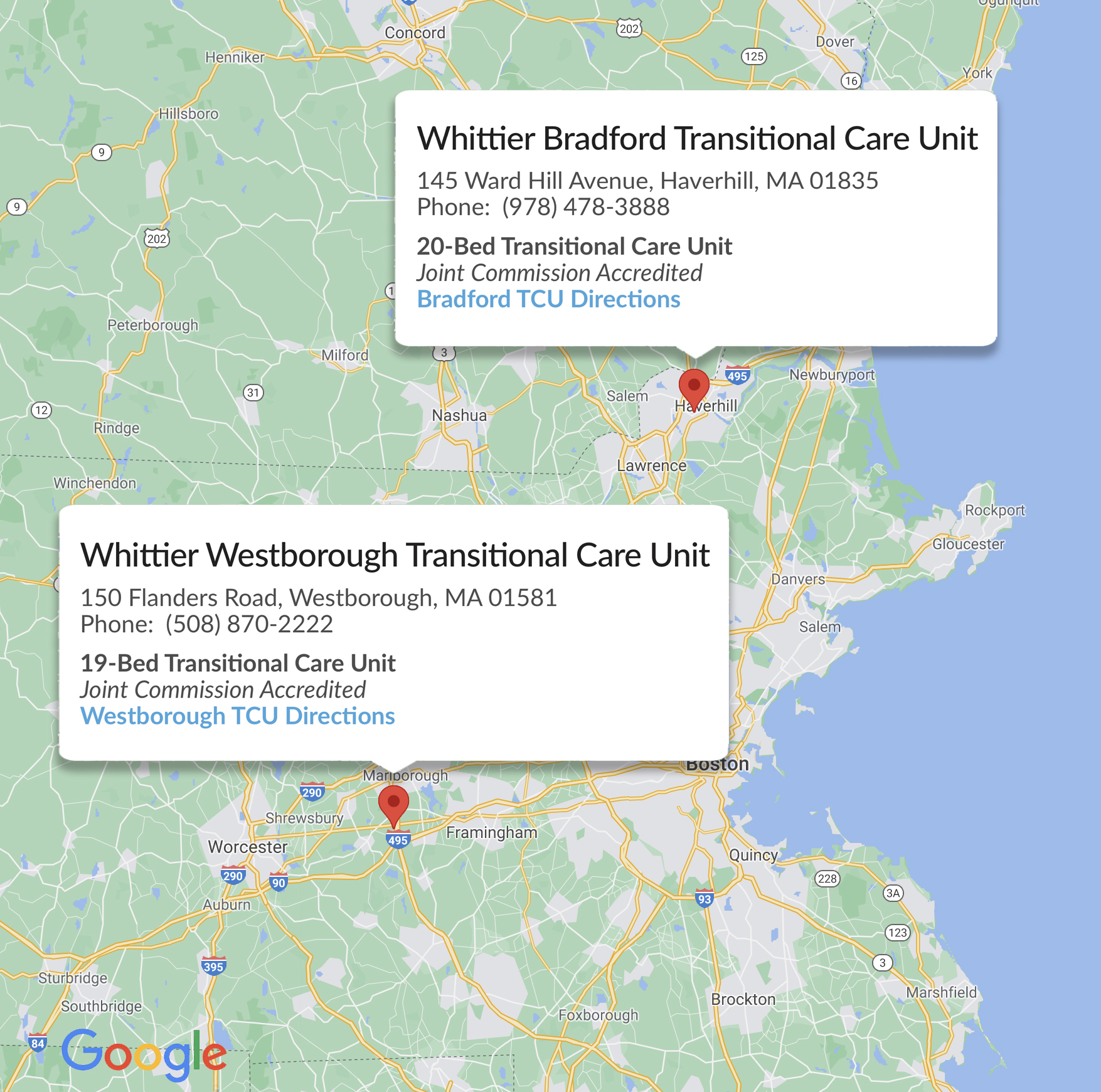 , Transitional Care Units in Massachusetts