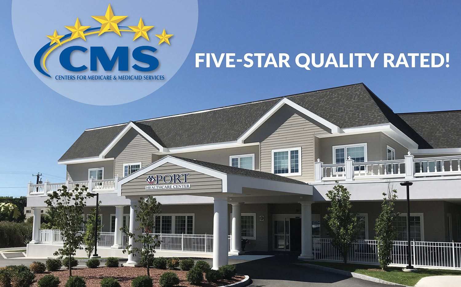 Port Healthcare Center Earns a Five-Star Rating from the Centers for Medicare & Medicaid Services.